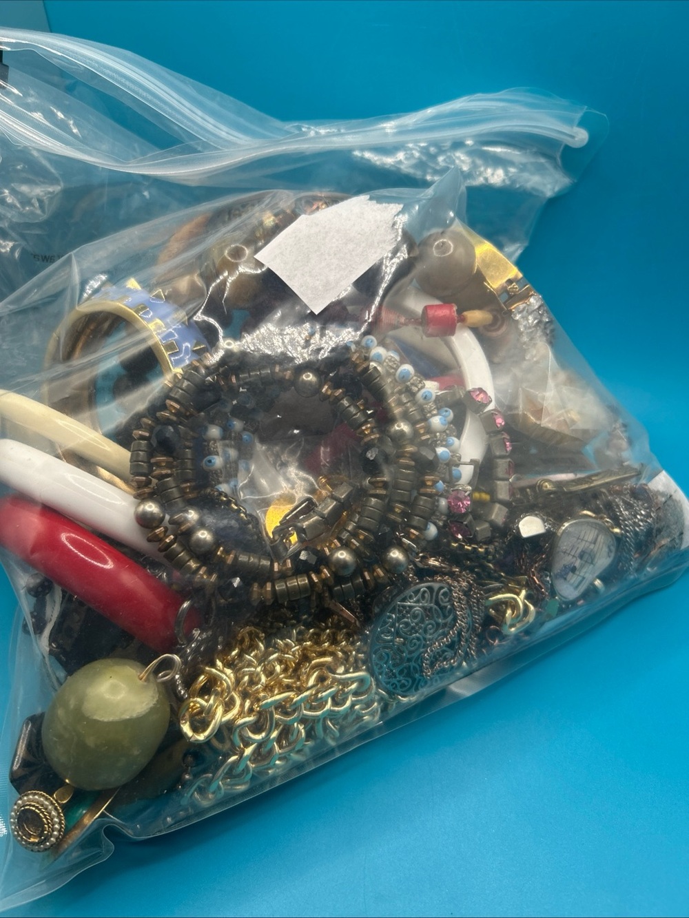 Vintage Mystery Bag Wearable 4lbs 1.2 Oz Vintage Costume Jewelry